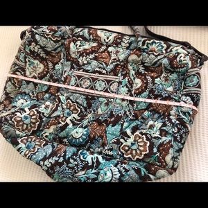 Vera Bradley Java Blue Duffel overnight bag